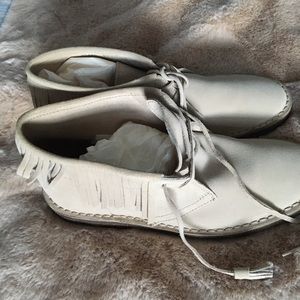 J. Crew suede fringed MacAlister